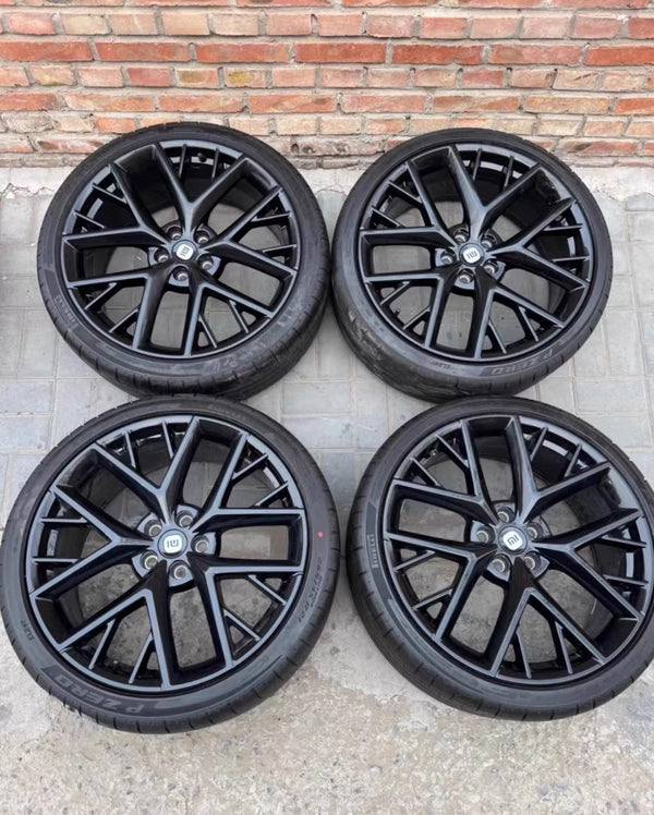 2024 Xiaomi SU7 OEM 21-Inch U-Shaped Forged Wheels - Original Factory Salvaged, Pirelli P Zero Tire Compatibility