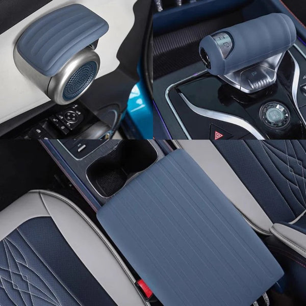 Silica Gel Gear Shift Collars Armrest Box Cover for Atto 3